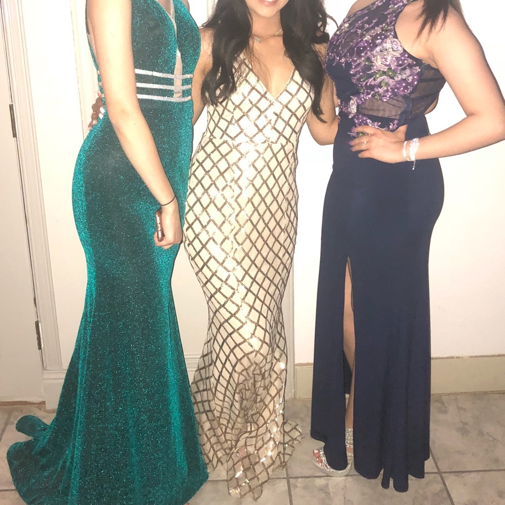 Prom dress gold